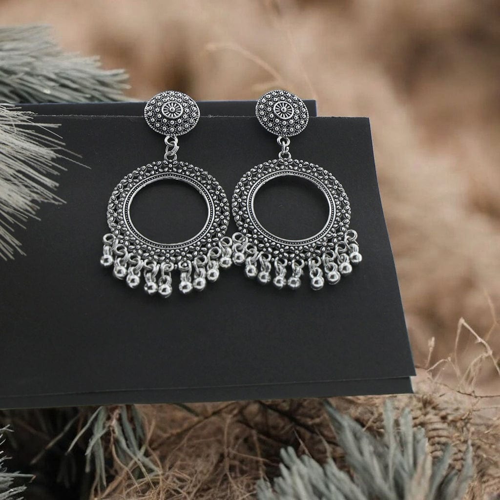 Crafteria Oxidized Gold Jhumka Design 5