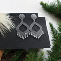 Crafteria Oxidized Silver Jhumka Design 6