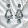 Crafteria Oxidized Silver Jhumka Design 10