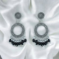 Crafteria Oxidized Silver Jhumka Design 13