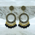 Crafteria Oxidized Gold Jhumka Design 14