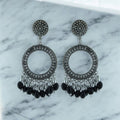 Crafteria Oxidized Silver Jhumka Design 14
