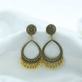 Crafteria Oxidized Gold Jhumka Design 15
