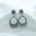 Crafteria Oxidized Silver Jhumka Design 15