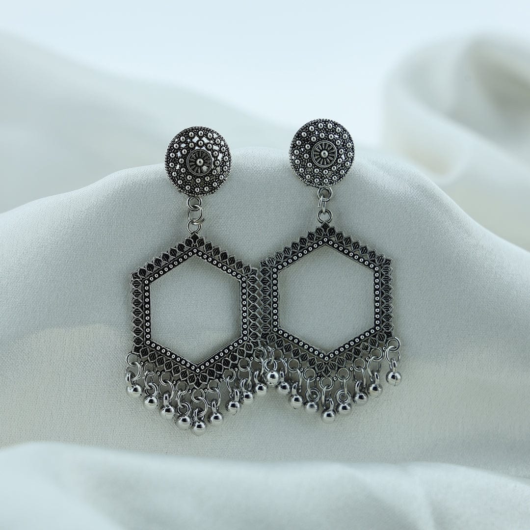 Crafteria Oxidized Gold Jhumka Design 16