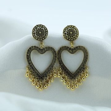 Crafteria Oxidized Gold Jhumka Design 24