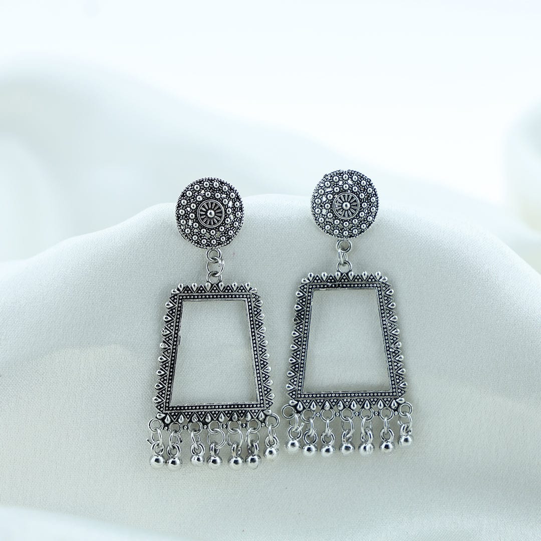 Crafteria Oxidized Silver Jhumka Design 26
