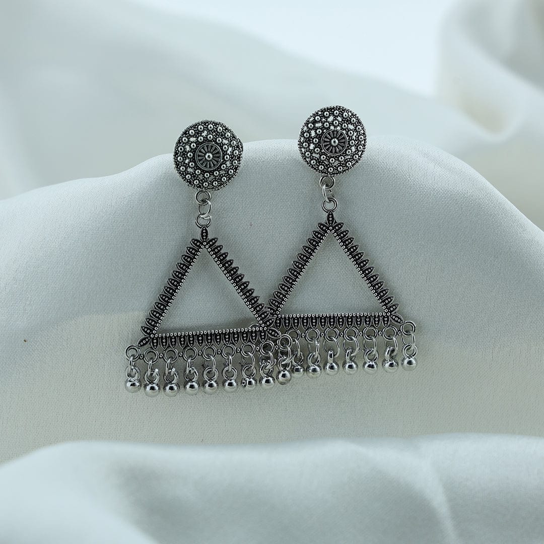 Crafteria Oxidized Silver Jhumka Design 27