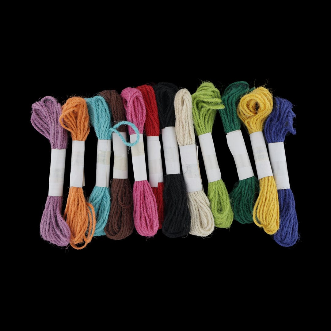 Crafteria Multy Colour Jute Thread Twisted Rope for DIY Art