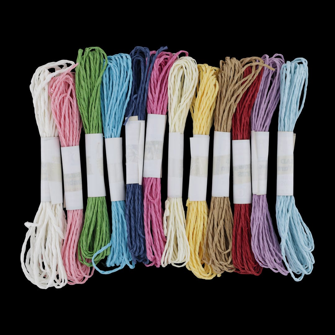 Crafteria Multy Colour Paper Thread Twisted Rope for DIY Art