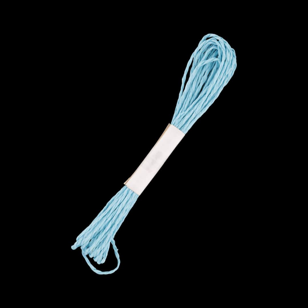 Crafteria Sky Blue Colour Paper Thread Twisted Rope for DIY Art