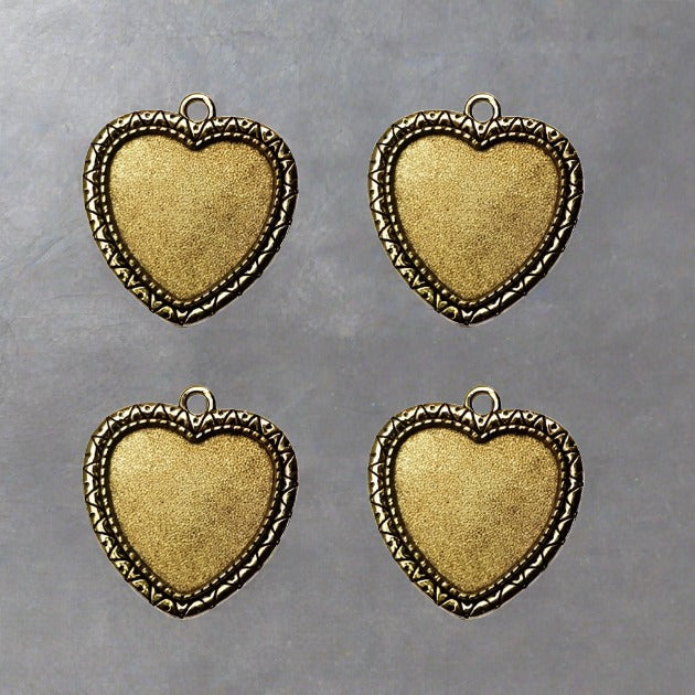 Crafteria GOLD PENDANT BEZELS D-08