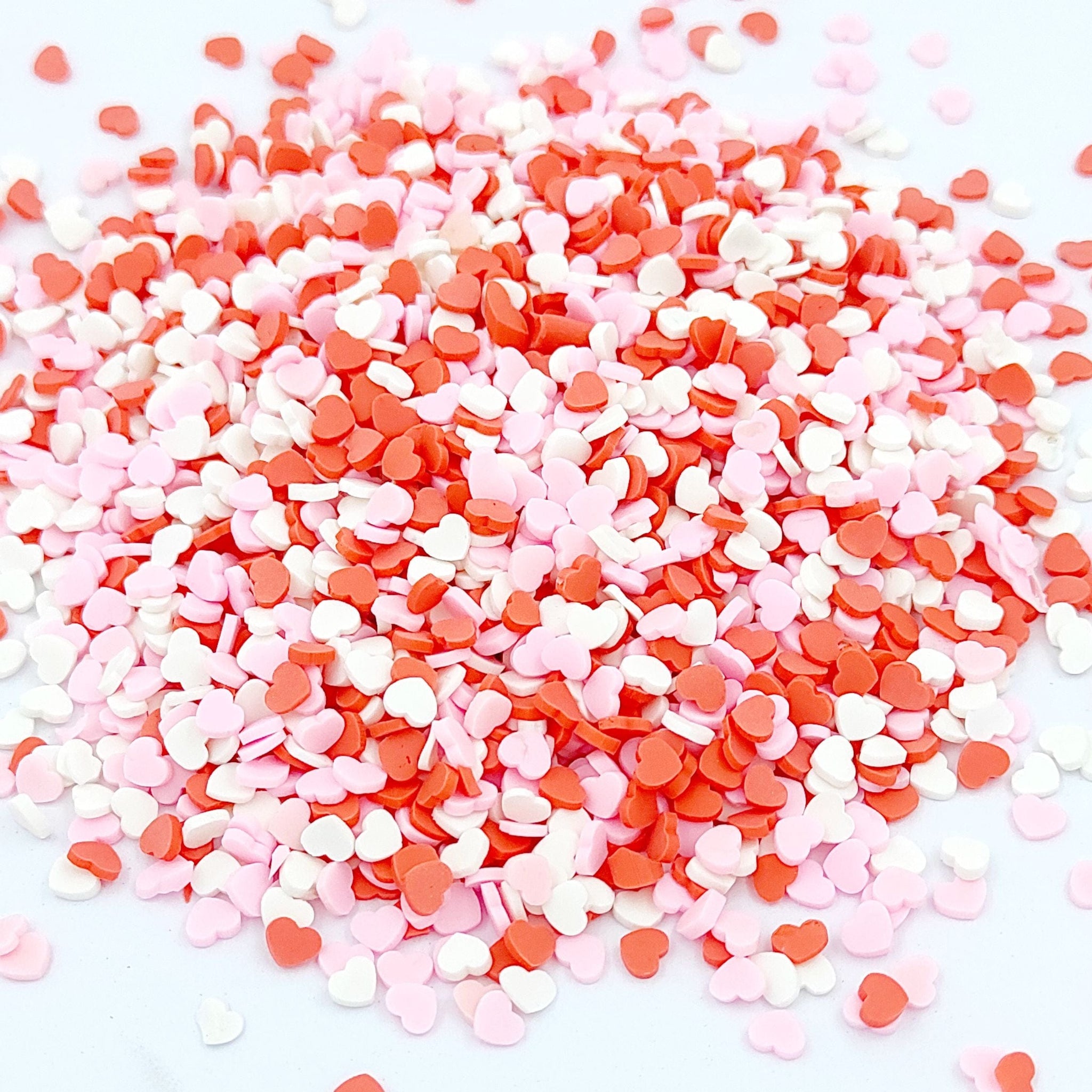 Colour Heart Shape Polymer Chips