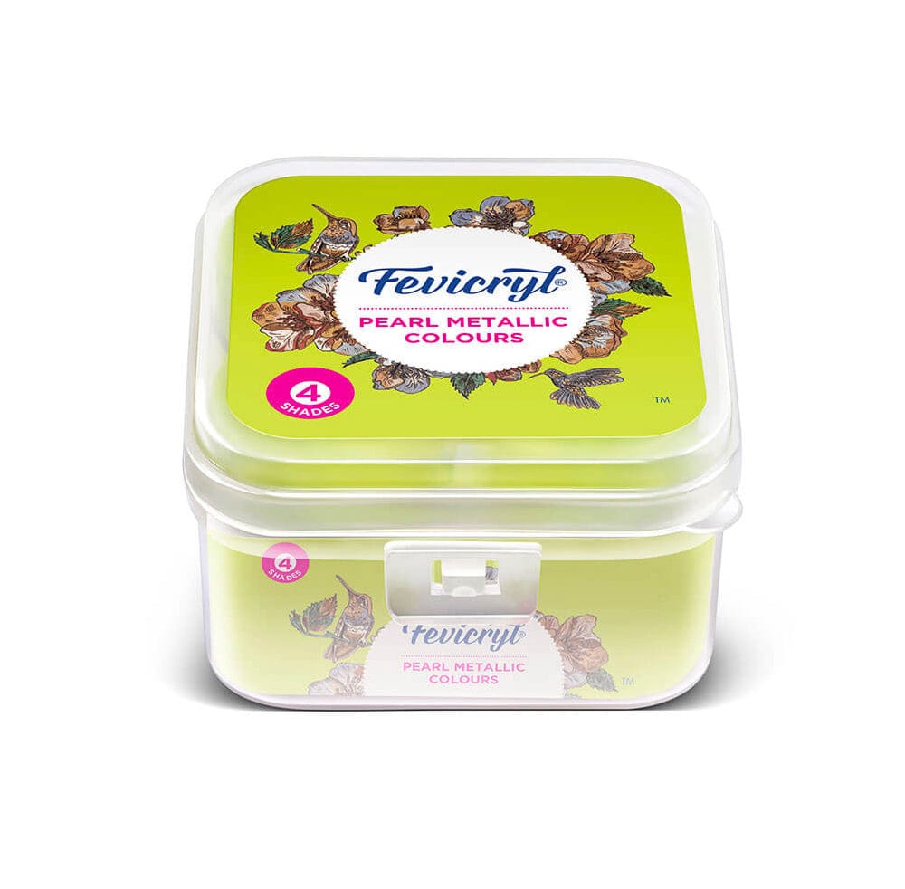 Crafteria Fevicryl Colour Pearl Metallic Kit