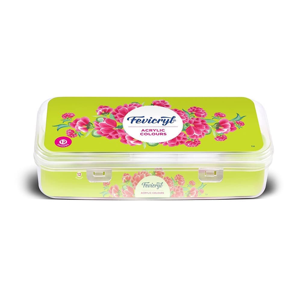 Crafteria Fevicryl Acrylic Colour Sunflower Set | 10 Colour X 15ml