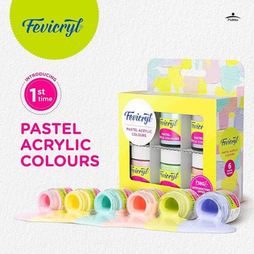 Pidilite Fevicryl's Pastel Acrylic Colours (Pack of 6)