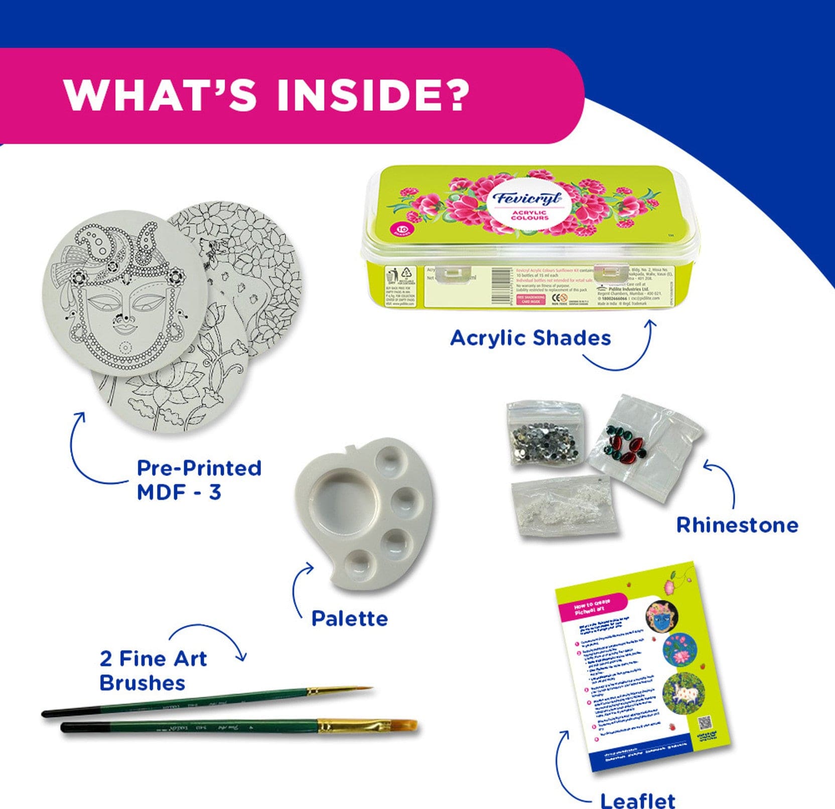 Crafteria Fevicryl Pichwai Art kit
