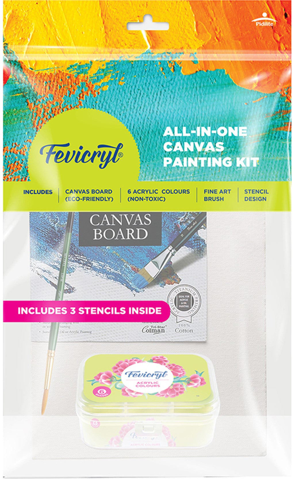 Crafteria Fevicryl All in One Canvas Kit
