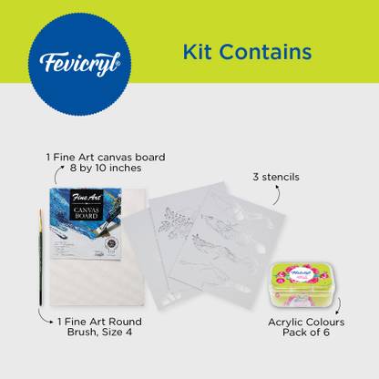 Crafteria Fevicryl All in One Canvas Kit
