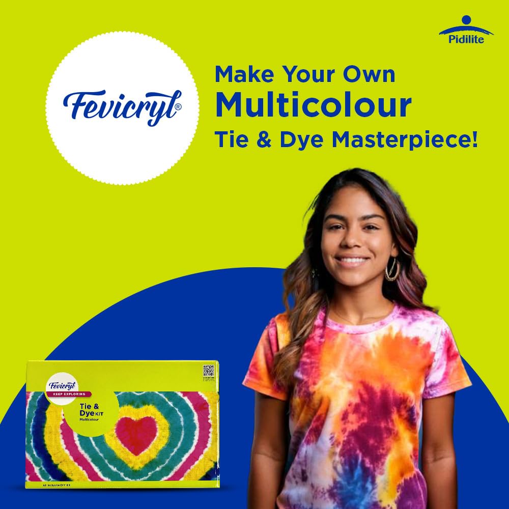 Pidilite Fevicryl Tie & Dye Kit - Multi Colour