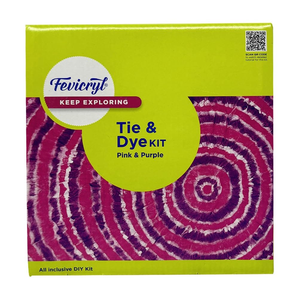 Pidilite Fevicryl Tie & Dye Kit - Pink & Purple
