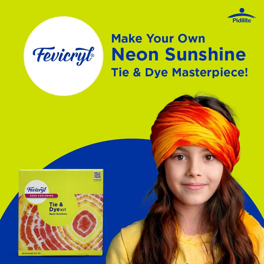 Pidilite Fevicryl Tie & Dye Kit - Neon Sunshine