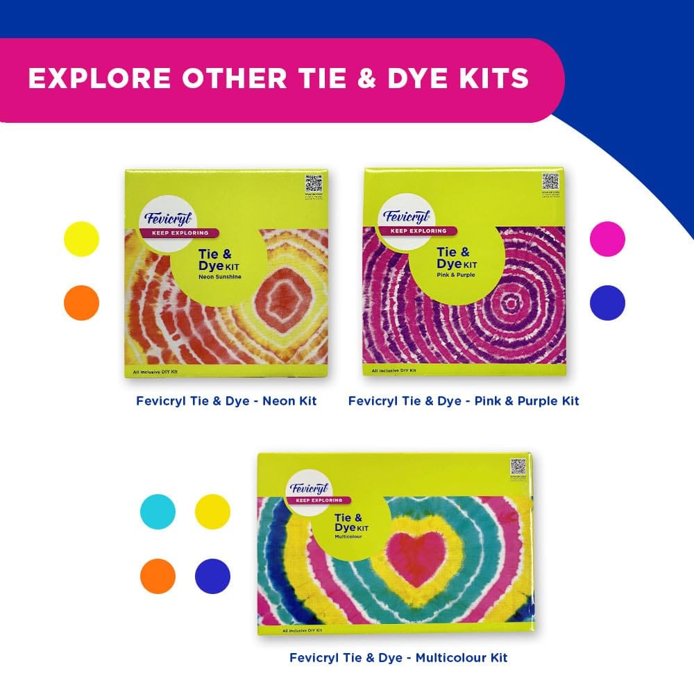 Pidilite Fevicryl Tie & Dye Kit - Neon Sunshine