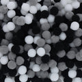 Crafteria Black & White Monochrome 1 Cm Pom Pom Heavy