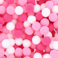 Crafteria Pink & White Monochrome 2 Cm Pom Pom Heavy
