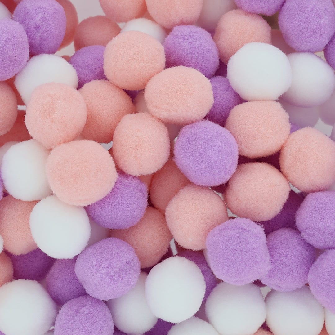 Crafteria Pink & Purple Monochrome 3 Cm Pom Pom Heavy