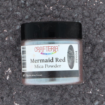My Store PEARL POWDER Mermaid Red Pearl Mica Powder 20 Gram