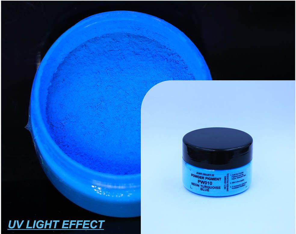 Crafteria TURQUOISE BLUE NEON POWDER PIGMENT