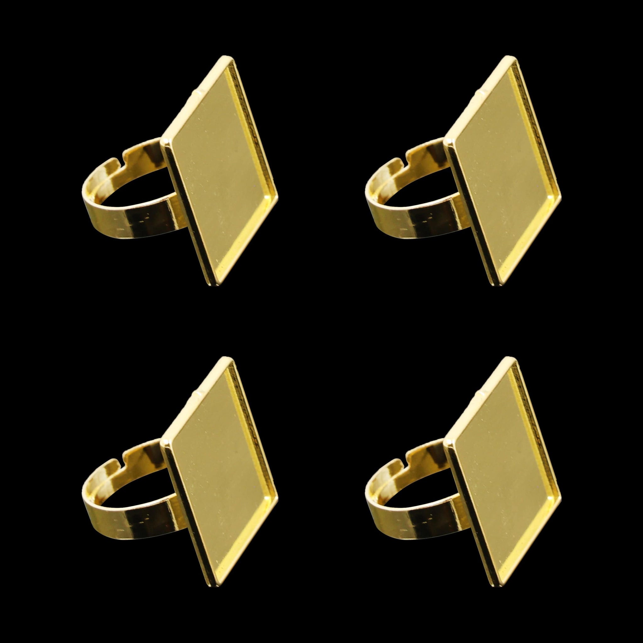 Gold Ring Bezels