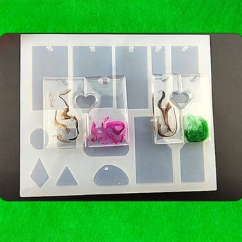 My Store Silicon Mould 13 CAVITY  PENDANT & KEYCHAIN MOULD