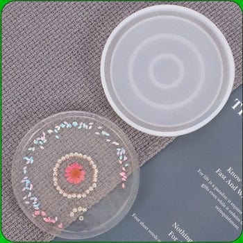 My Store Silicon Mould ROUND COASTER WITH BOUNDRY MOULD