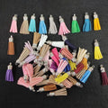 Crafteria SILVER CAP / 38MM MIX COLOUR TASSELS