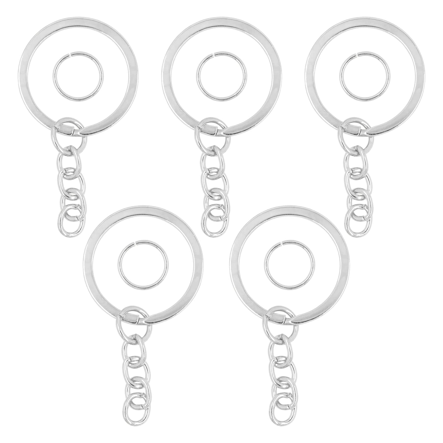 Crafteria SILVER / 25MM KEYCHAIN WITH CONNECTER RING