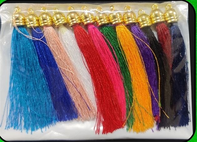 my store RESIN ACC MIX COLOUR TASSELS (2.5")