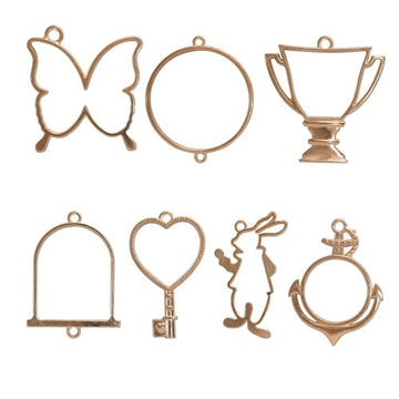 my store RESIN ACC BAZELS SET OF 7 PCS ROSE GOLD