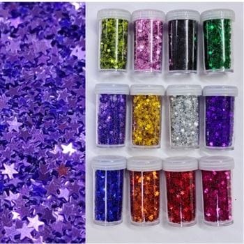 my store RESIN ACC GLITTERS PLAIN STAR DESIGN