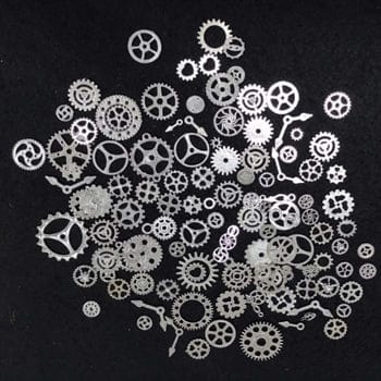 my store RESIN ACC SILVER METAL CHARMS WHEEL (100GMS)