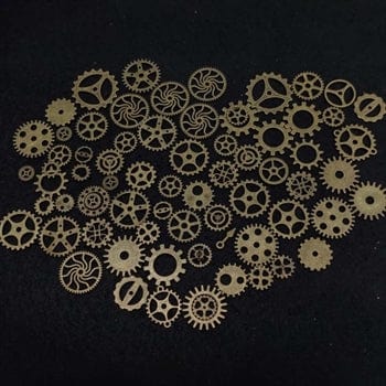 my store RESIN ACC GOLD METAL CHARMS WHEEL (100GMS)