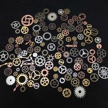my store RESIN ACC MIX COLOURS METAL CHARMS WHEEL (100GMS)