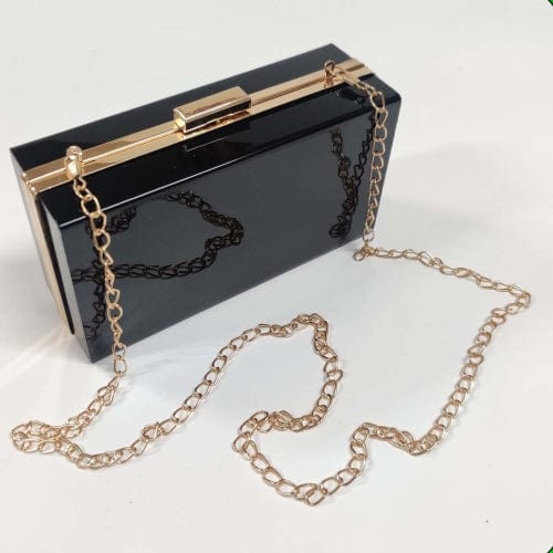 my store RESIN ACC CLUTCH WITH FRAME & CHAIN (BLACK FRAME)