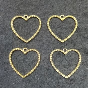 my store BAZELS HEART DOTTED GOLD 4 IN 1 BAZELS