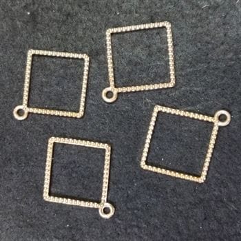 my store BAZELS SQUARE DOTTED GOLD 4 IN 1 BAZELS