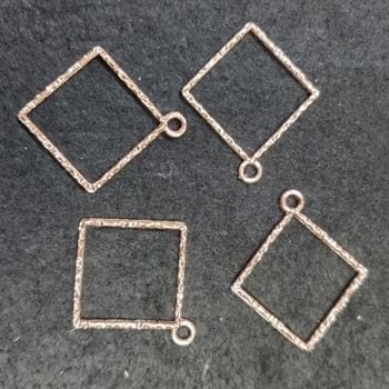 my store BAZELS SQUARE DESIGN R.GOLD 4 IN 1 BAZELS