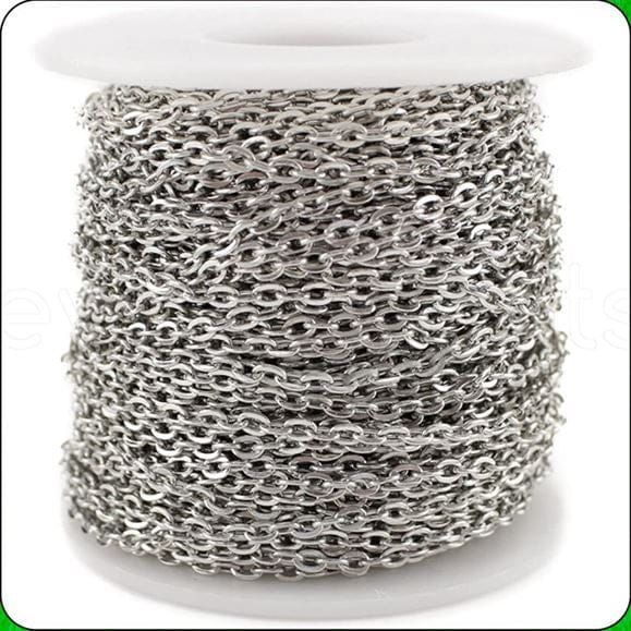 Crafteria SILVER CHAIN ROLL 100 YARD