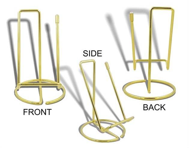 My Store 6 Inch / Gold TWISTED LINE DISPLAY STAND