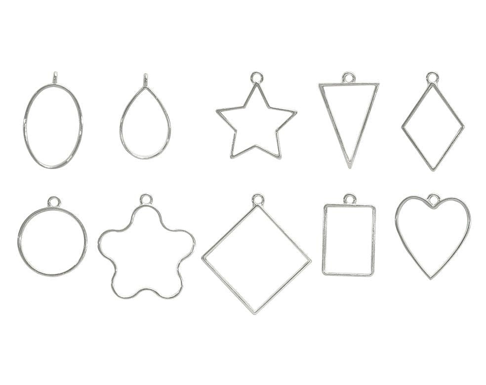 my store RESIN ACC 10 IN 1 SILVER BEZELS SET
